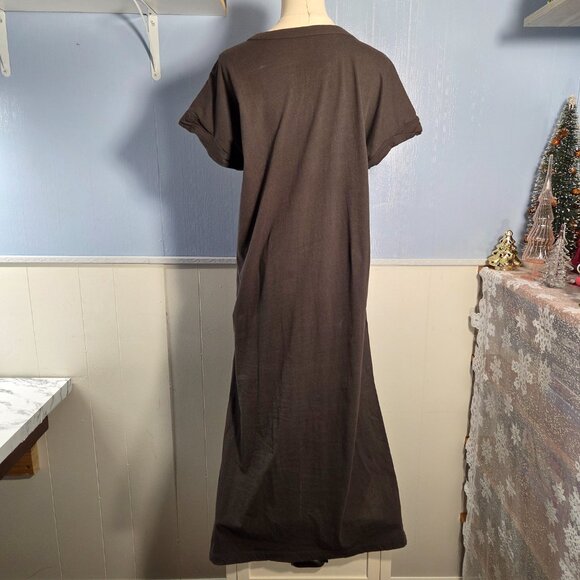 ACDC Medium Black Animal Print Shortsleeve Summer Casual Festival Concert Dress - Picture 7 of 9